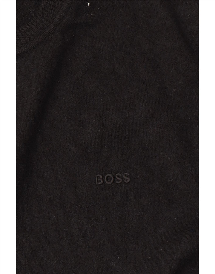 Hugo Boss Herre Crew Neck Jumper Sweater Medium Sort