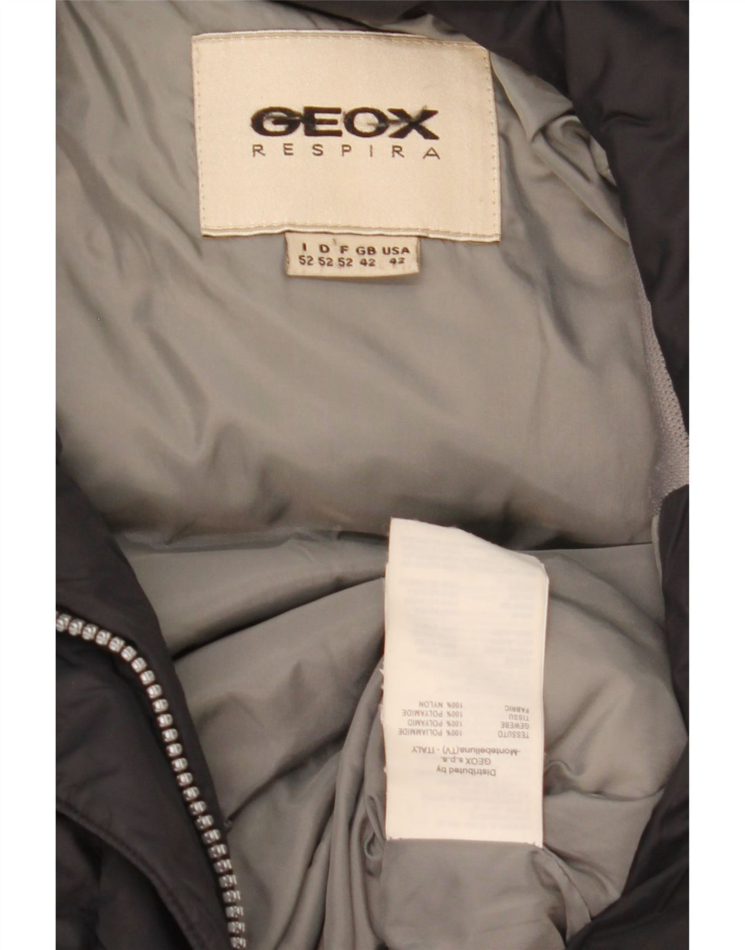 Geox Polstret Herrejakke UK 42 XL Sort Polyamid