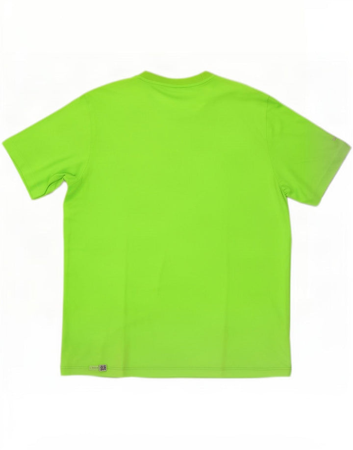 Adidas Herre T-Shirt Top XL Grøn Geometrisk Polyester
