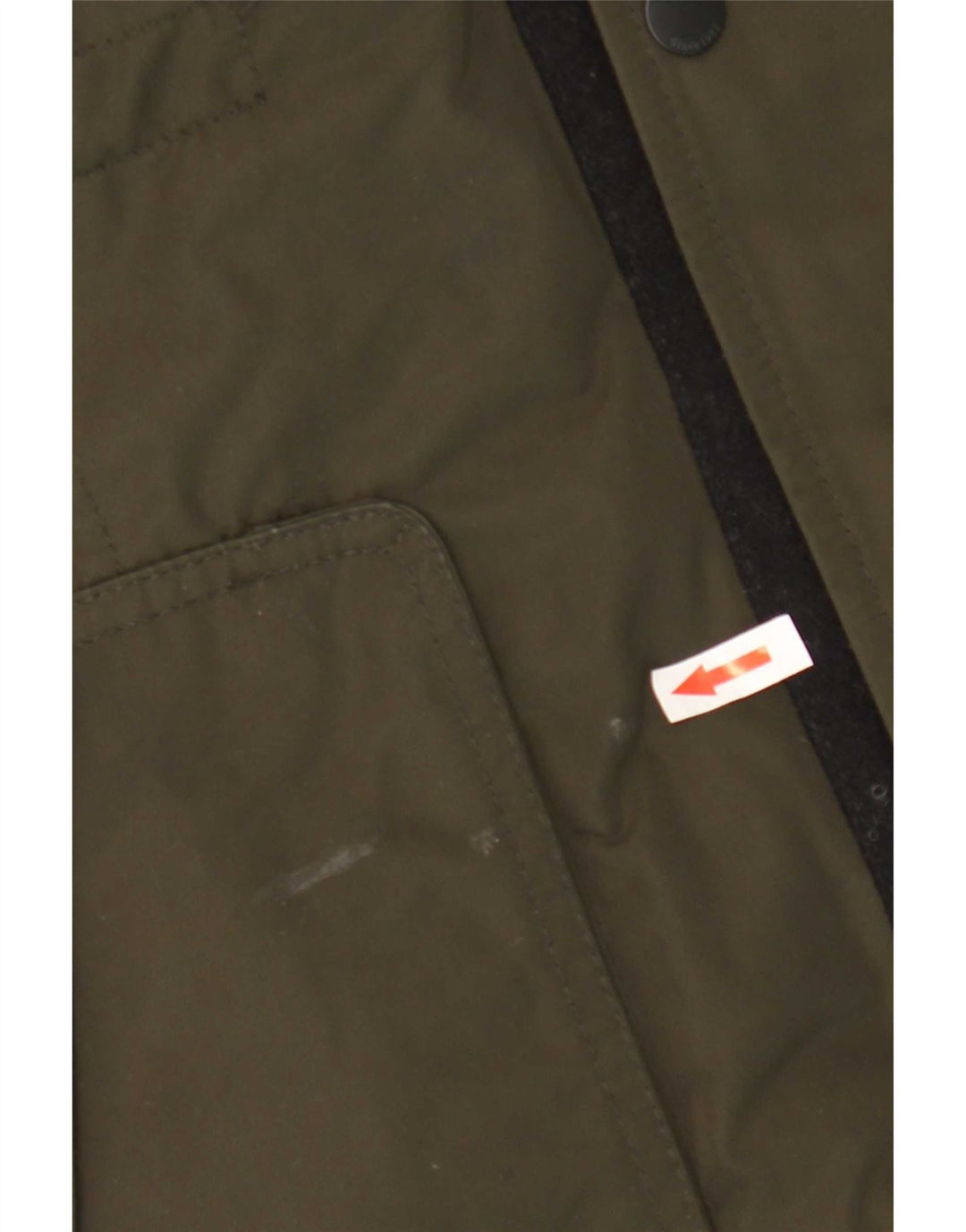 Guess Herre Military Hooded Parka Jacket UK 40 Large Khaki Polyester