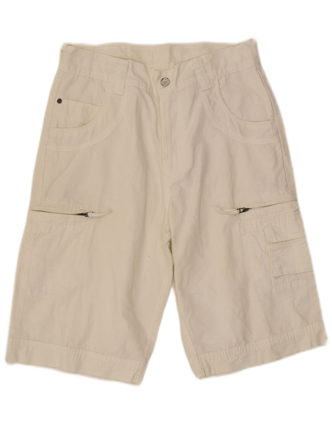 Wrangler Herre Fitz Cargo Shorts W30 Medium Hvid Bomuld