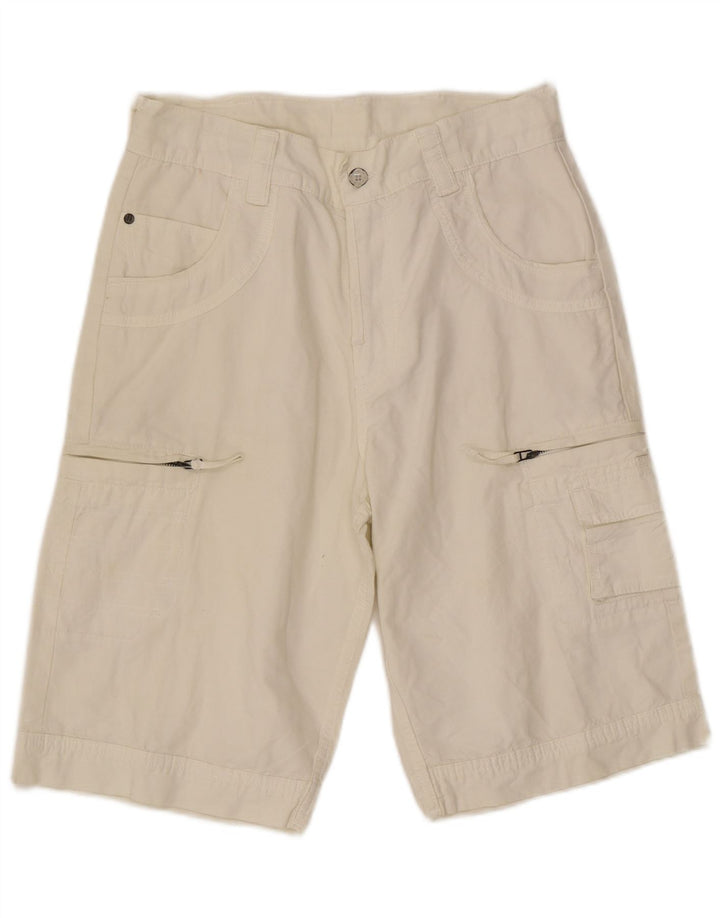 Wrangler Herre Fitz Cargo Shorts W30 Medium Hvid Bomuld