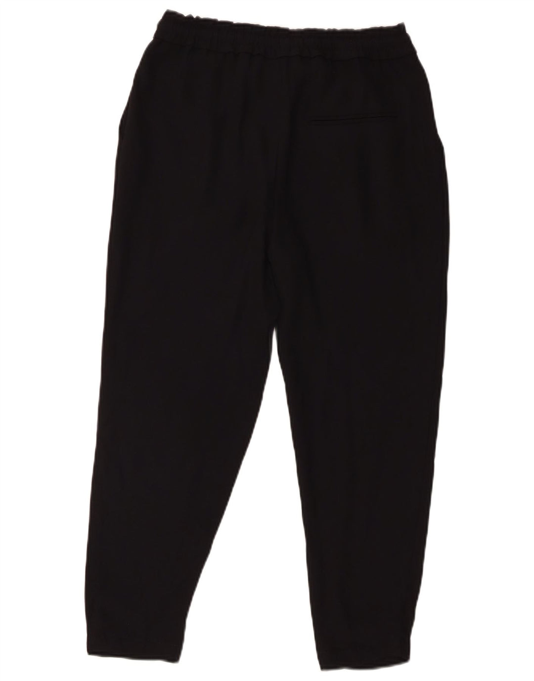Zara Womens Pegged Cropped Trousers XS W24 L23 Sort polyester