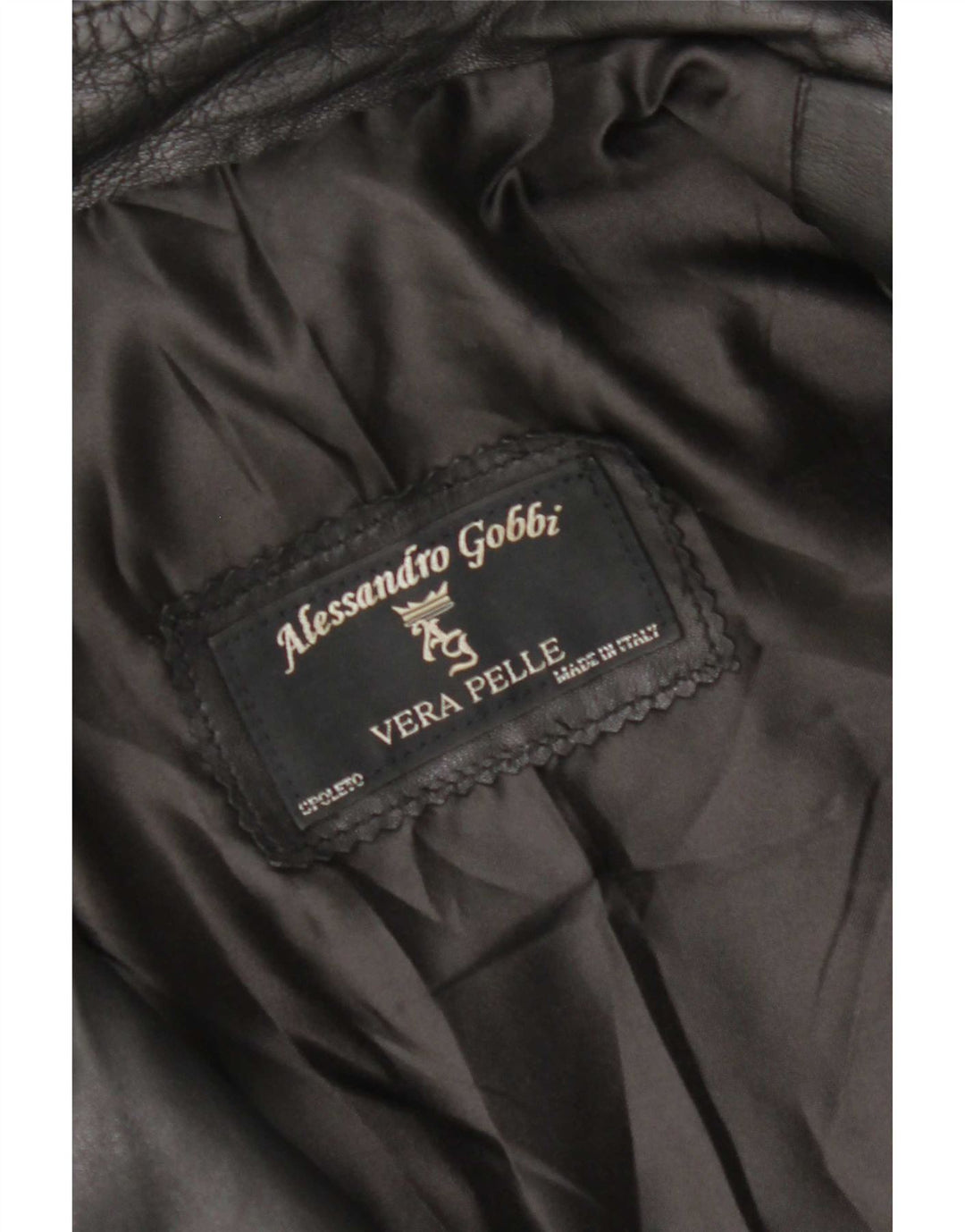 Vintage læderjakke til kvinder UK 14 Medium sort læder