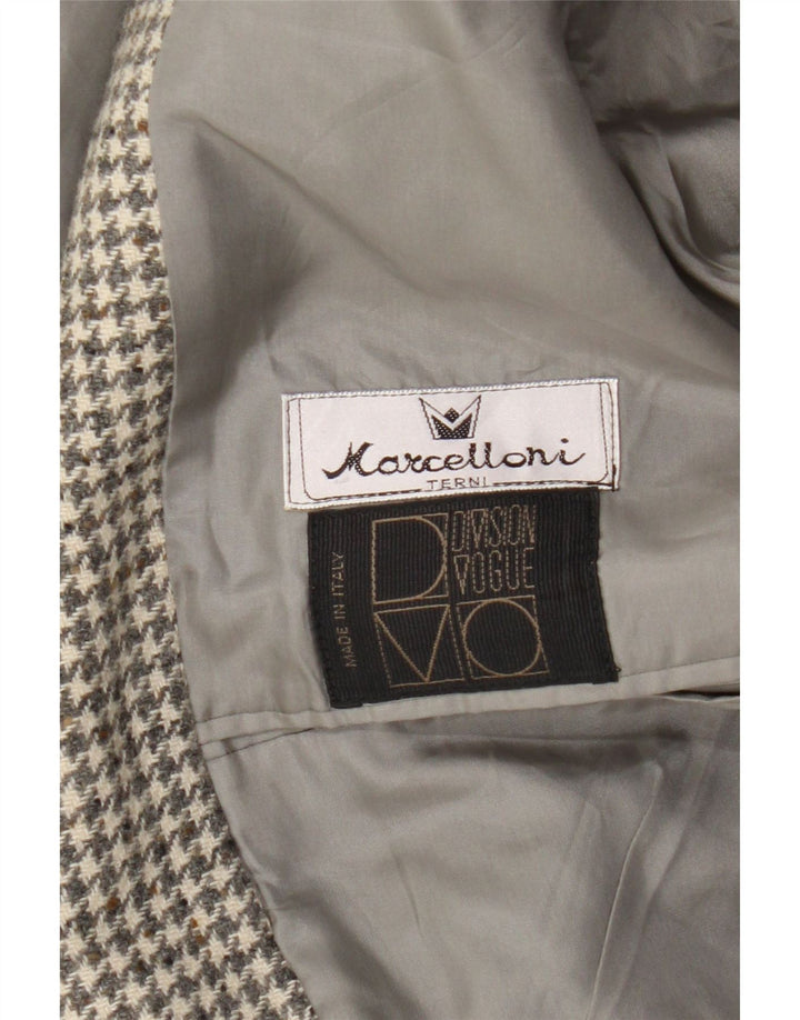 Division Vogue Herre 2 Button Blazer Jacket UK 38 Medium Grey Houndstooth