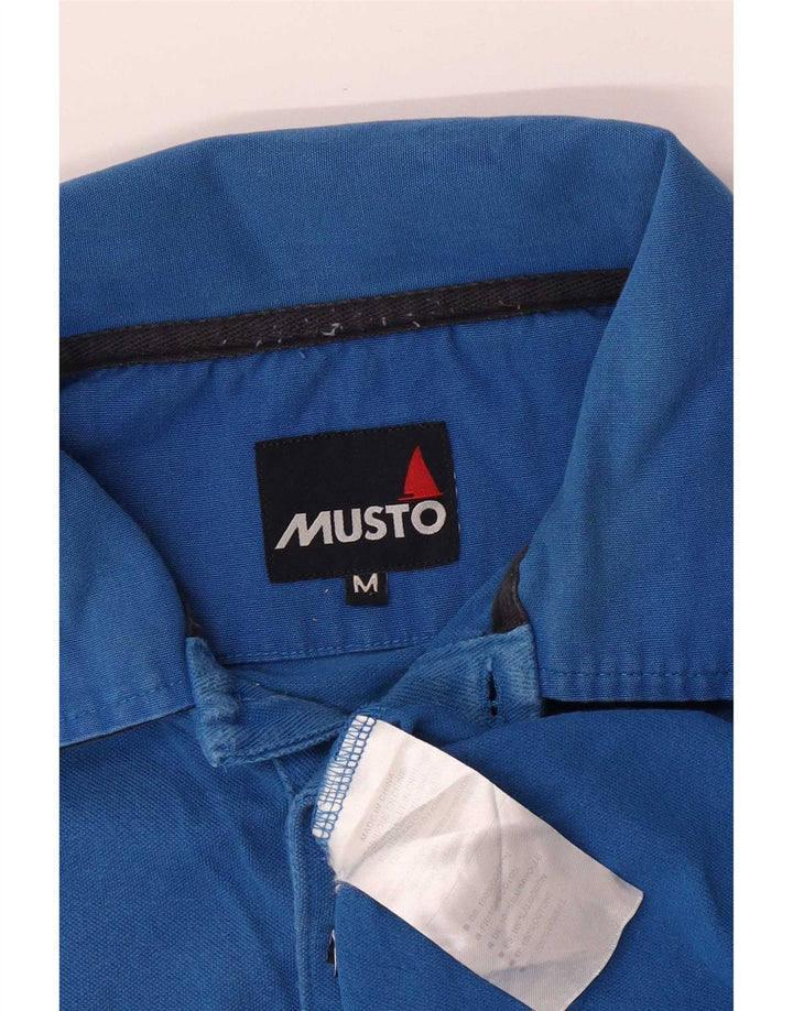 Musto herre poloshirt Medium blå bomuld