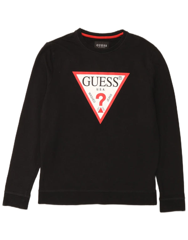 Guess Herre grafisk sweatshirt Jumper Medium Sort