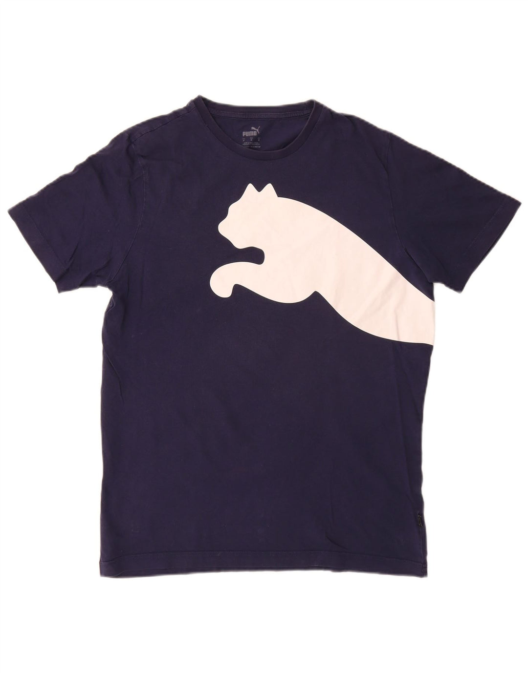 Puma Herre grafisk T-shirt Top Medium Navy Blue