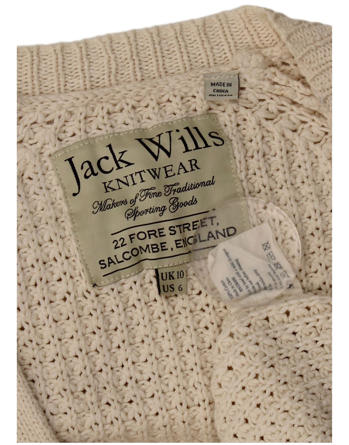 Jack Wills Dame Oversized Oversized Cardigan Sweater UK 10 Small Beige