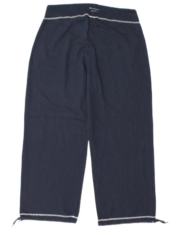 CHAMPION Womens Crop træningsdragt Bukser UK 16 Large Navy Blue Cotton