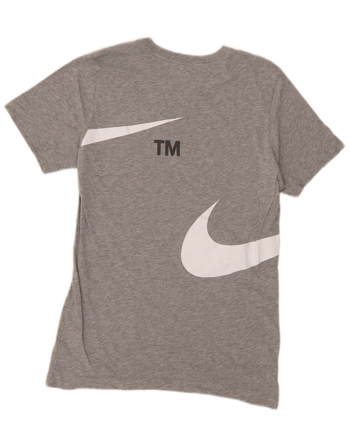 Nike grafisk T-shirt top XS til mænd, grå bomuld