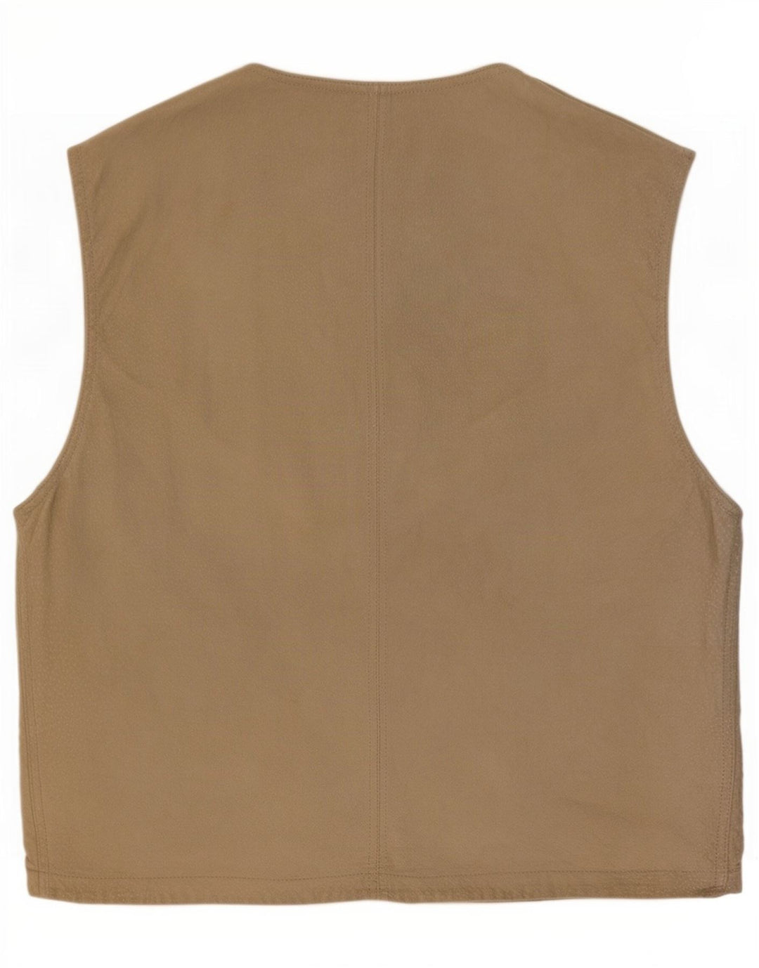 Vintage Herre ruskind Utility Gilet IT 48 Medium Beige Læder