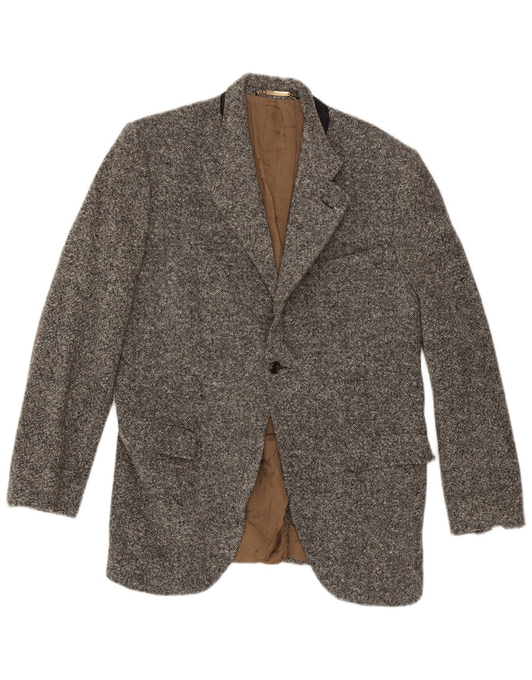 Dolce & Gabbana Herre 1-knaps blazerjakke IT 52 XL Grå Flecked Uld