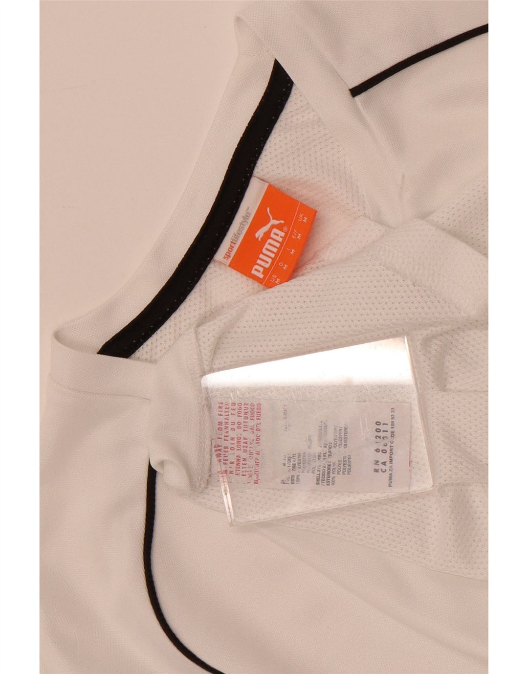 Puma Herre Grafisk T-Shirt Top Medium Hvid Polyester