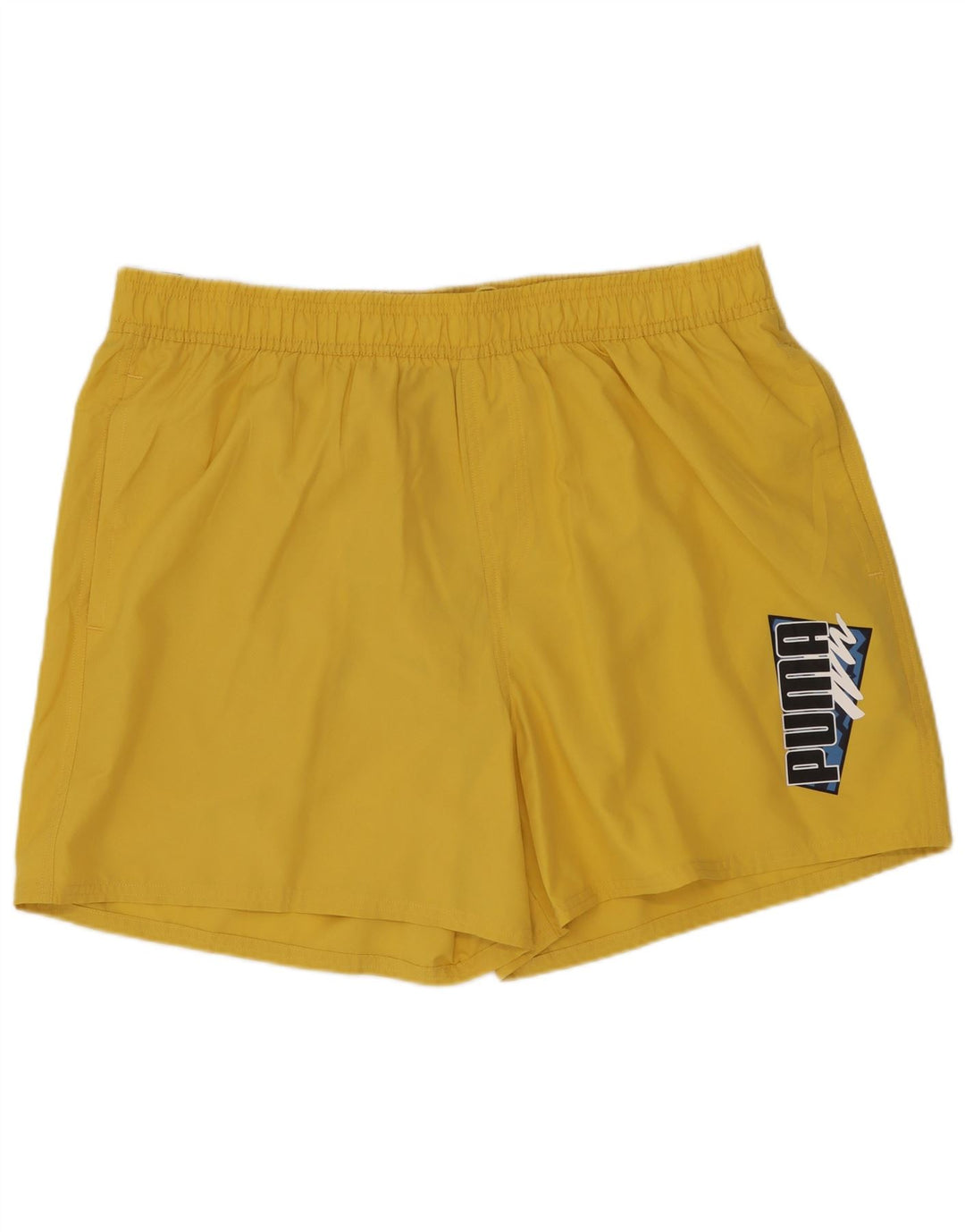 PUMA Grafiske svømmeshorts til mænd XL Gul polyester