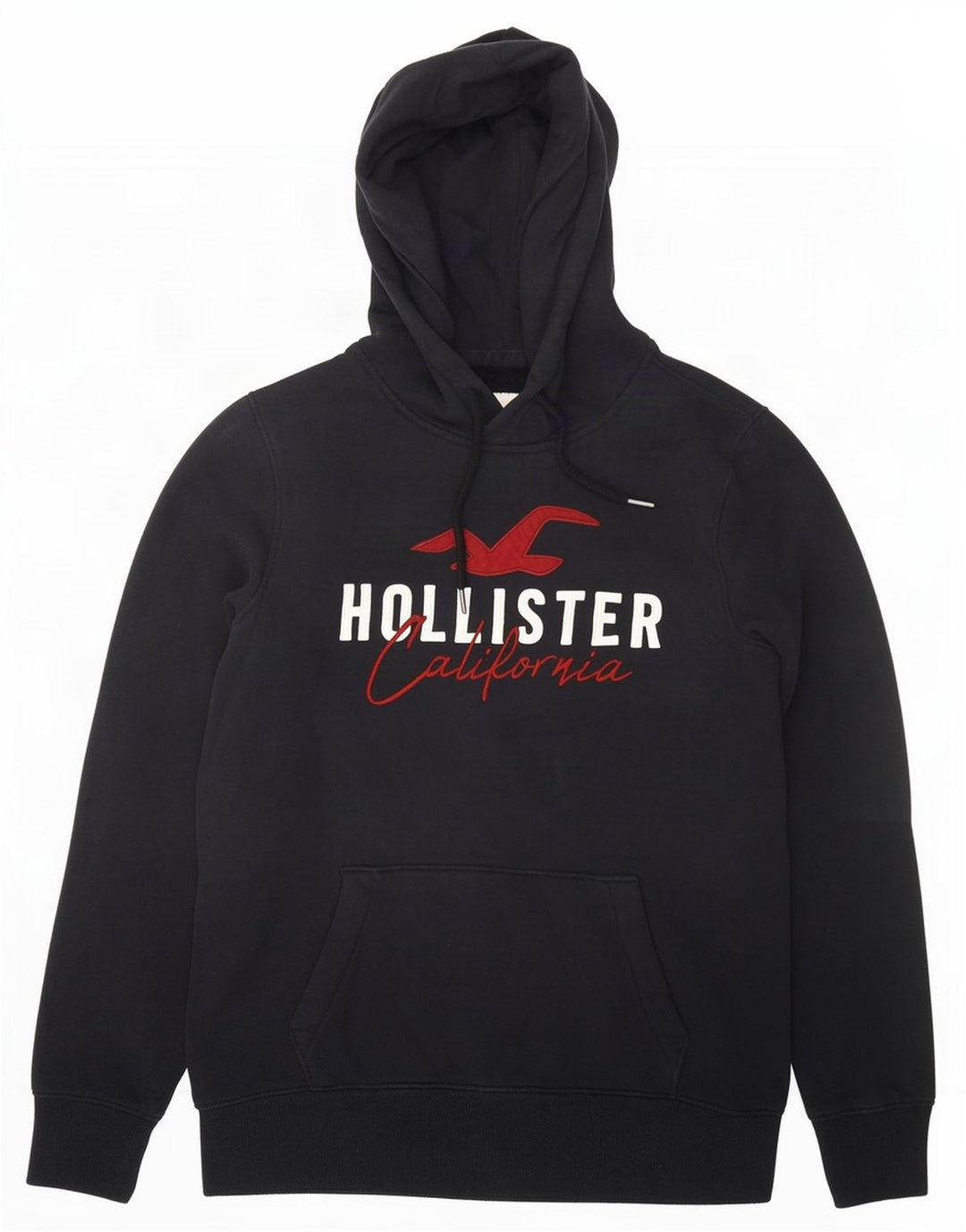 Hollister Grafisk hættetrøje til mænd, lille sort