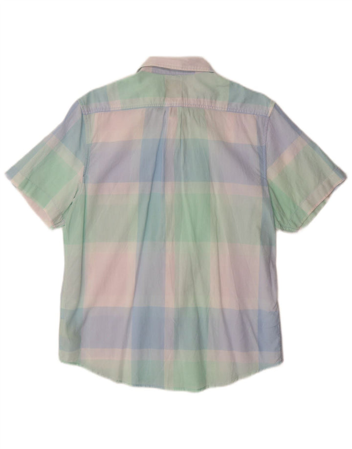 LEE Herre Regular Fit kortærmet skjorte medium flerfarvet ternet bomuld