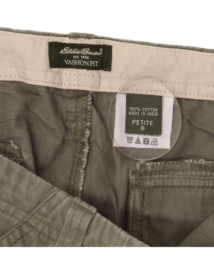 EDDIE BAUER Dame Vashon Fit Capri Bukser US 8 Medium W32 L22 Khaki