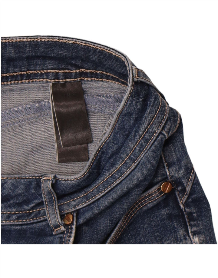 Marks & Spencer Dame Slim Jeans W32 L30 Blå Bomuld