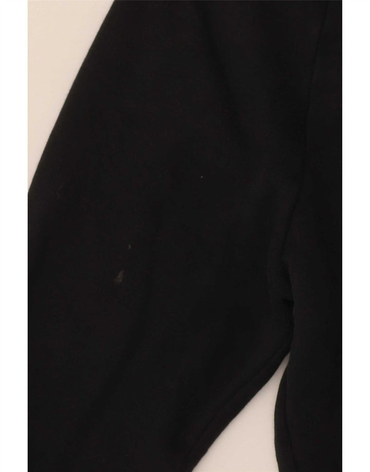 Nike Dame Sweatshirt Jumper UK 14 Medium Sort Bomuld