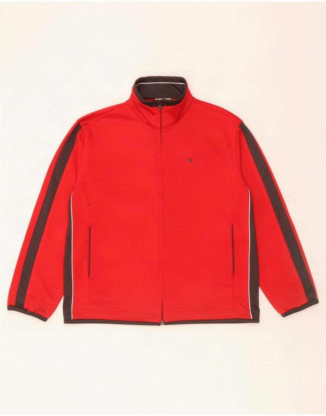 Diadora Træningsdragt til mænd Topjakke Stor Rød Colourblock Polyester