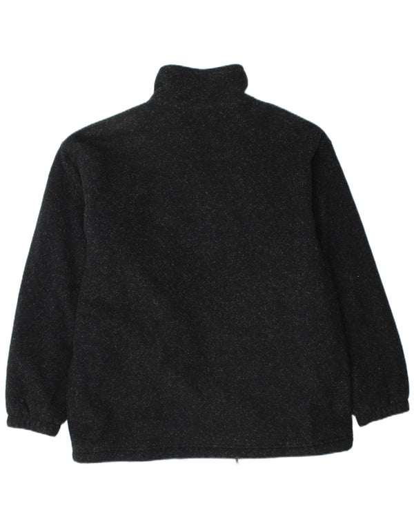 CRANE Herre Loose Fit Fleecejakke UK 36 Small Black Flecked Polyester