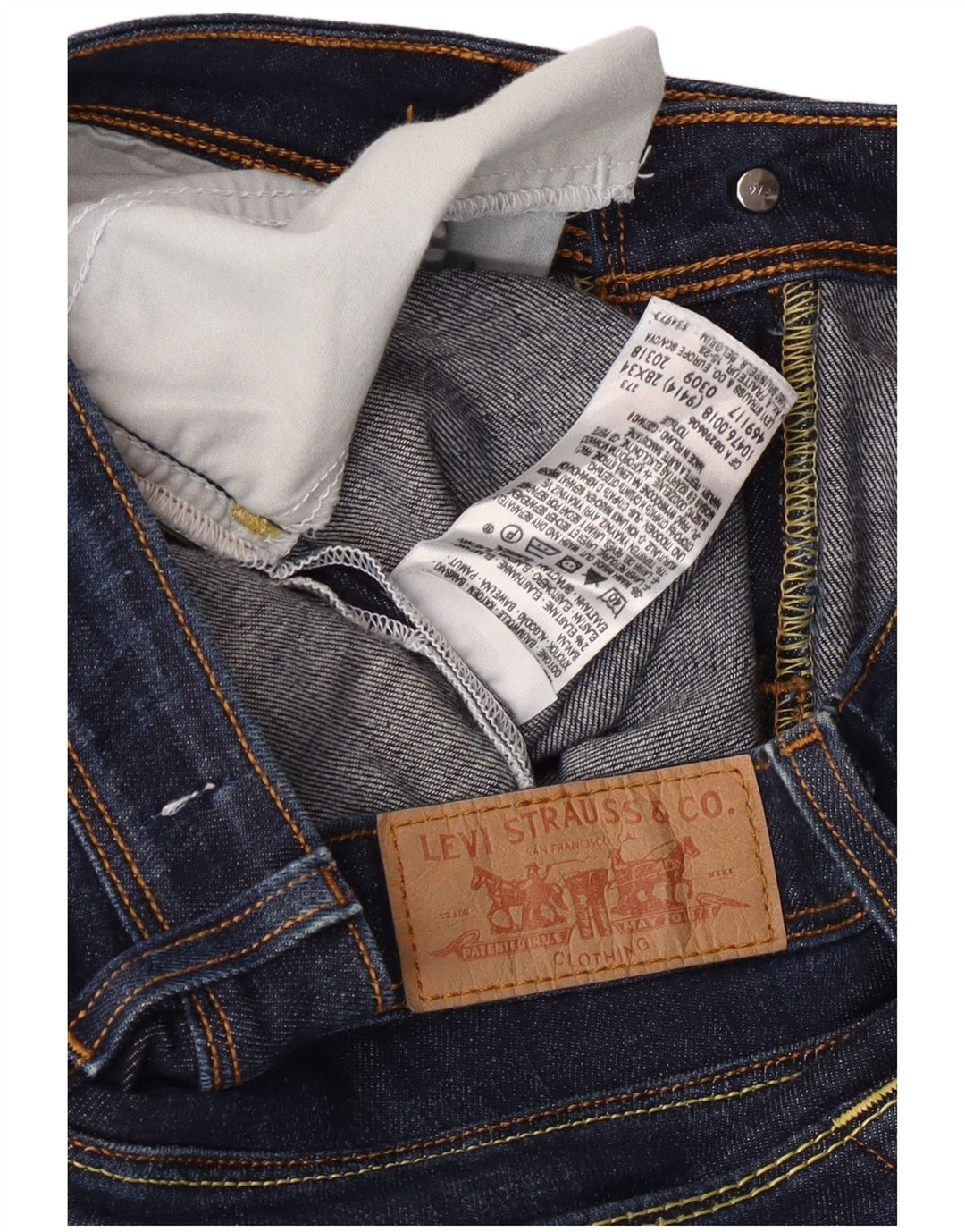 Levi's Dame 476 Slim Bootcut Jeans W28 L31 Marineblå Bomuld