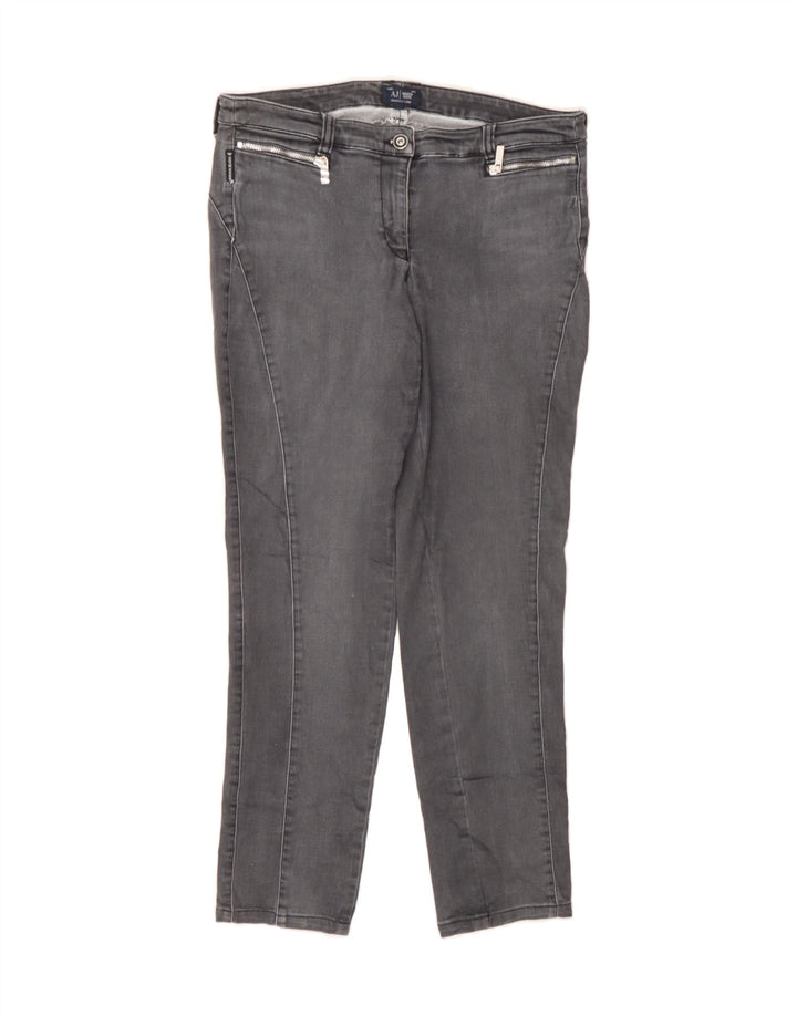 ARMANI Womens Slim Jeans IT 46 Large W34 L30 Grey Vintage Armani and Second-Hand Armani from Messina Hembry 