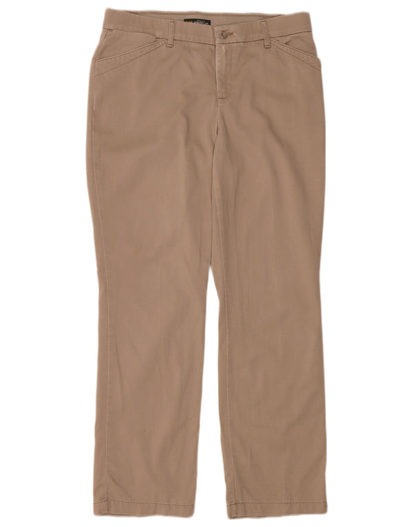 Lee Dame Mid Rise Regular Fit Casual Bukser US 12 Large W34 L30 Beige