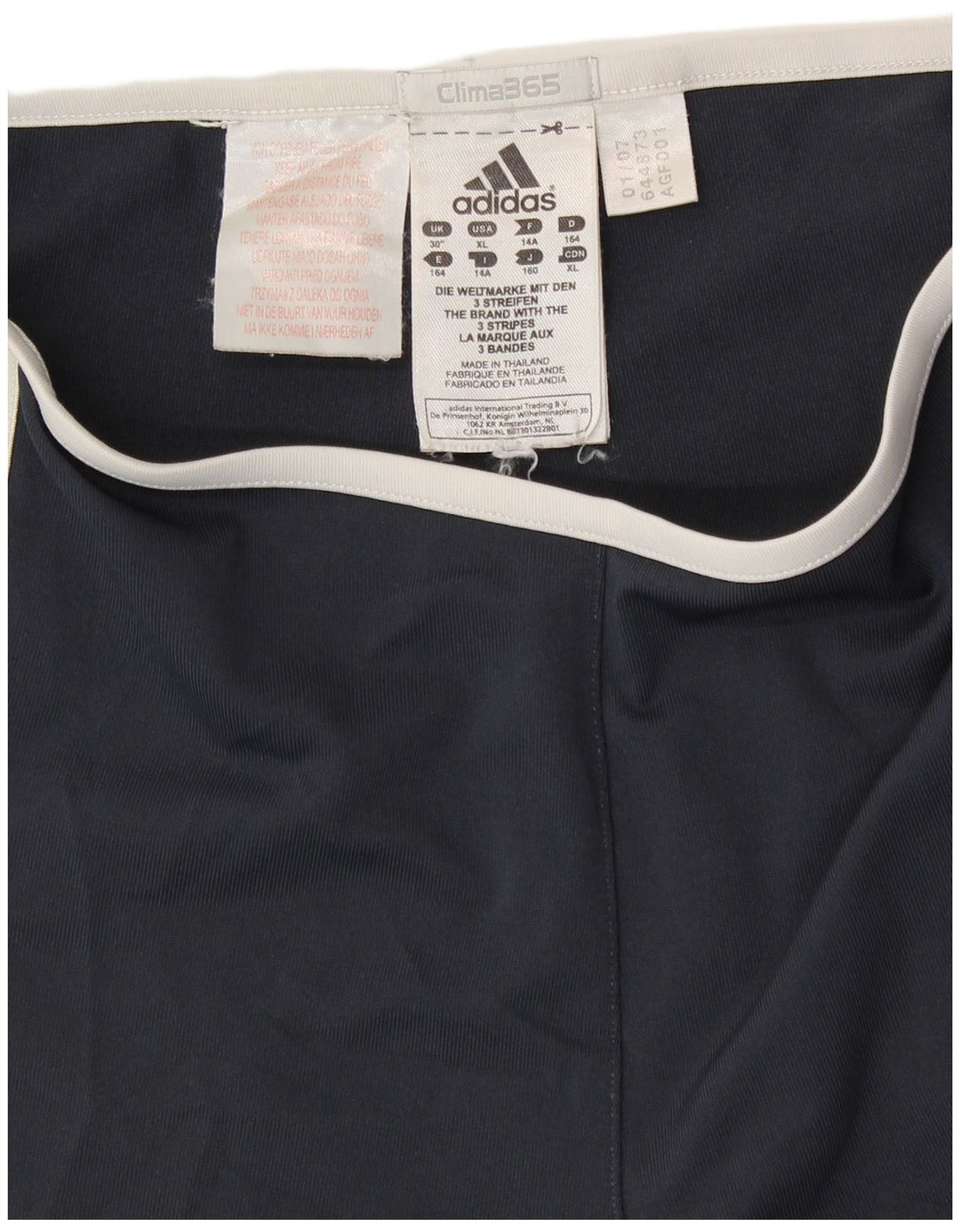 ADIDAS drenge Clima 365 træningsdragt bukser 13-14 år marineblå polyester