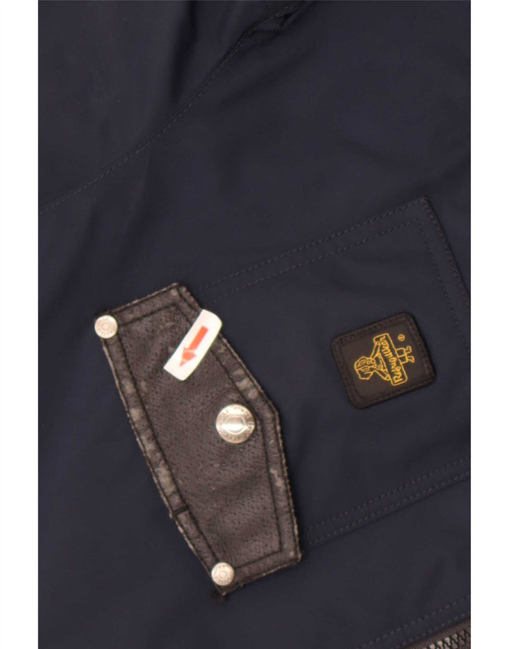 Refrigiwear Regnjakke til mænd IT 48 Medium Navy Blue Colourblock Nylon