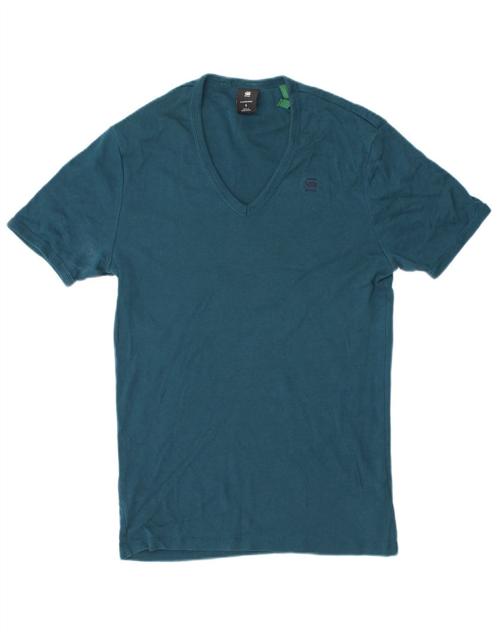 G-Star Herre T-Shirt Top Lille Blå Bomuld
