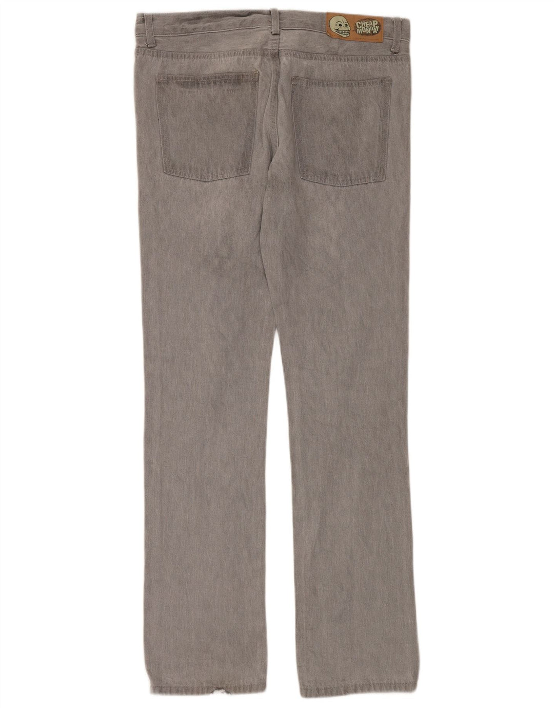 Billig mandag Straight Jeans til mænd W33 L34 Grå Bomuld
