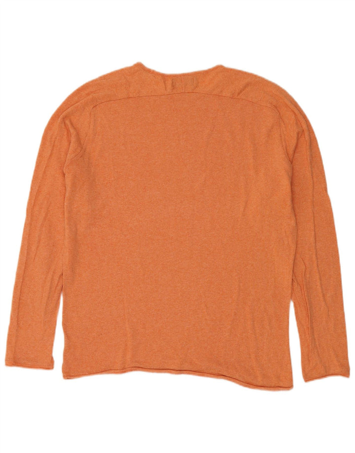Zara Herre Jumper Sweater med rund hals Stor Orange