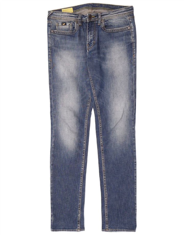 Gas Herre Slim Jeans W33 L34 Blå Bomuld