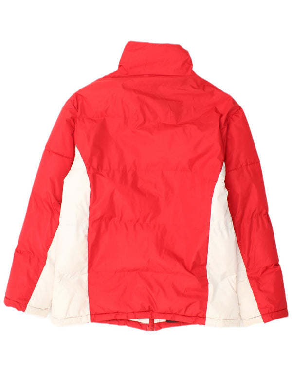 Active Dame Polstret Jakke EU 40 Medium Red Colourblock Polyester