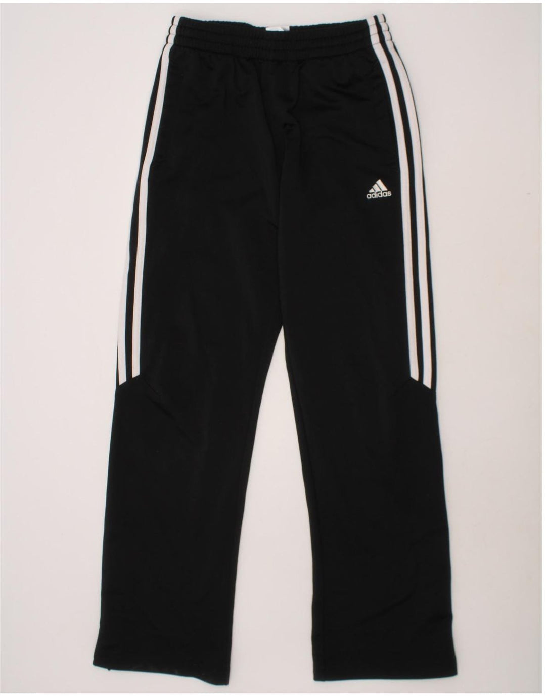 ADIDAS Boys Tracksuit Trousers 11-12 Years Black Polyester Vintage Adidas and Second-Hand Adidas from Messina Hembry 