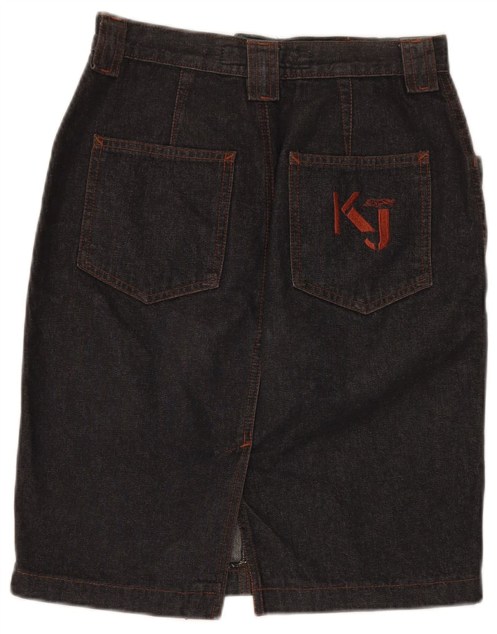 Krizia Dame Denim Nederdel W36 Stor Grå Bomuld