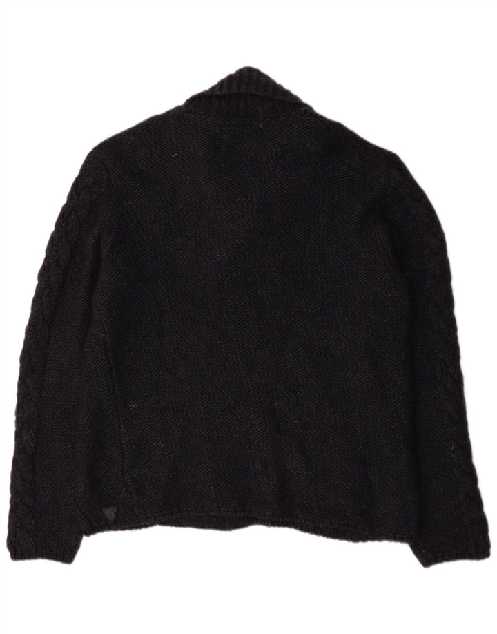 Guess Herre Duffle Buttons Cardigan Sweater Stor Sort Akryl