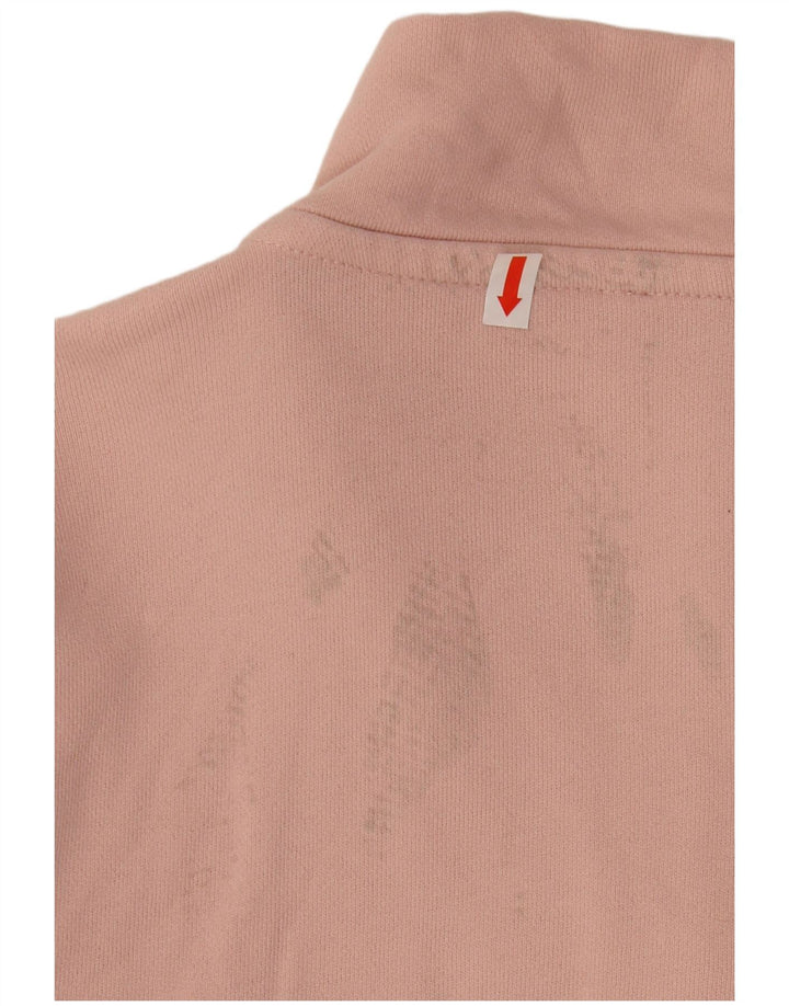FASE otte Dame sweatshirt med lynlås i overstørrelse UK 12 Medium Pink