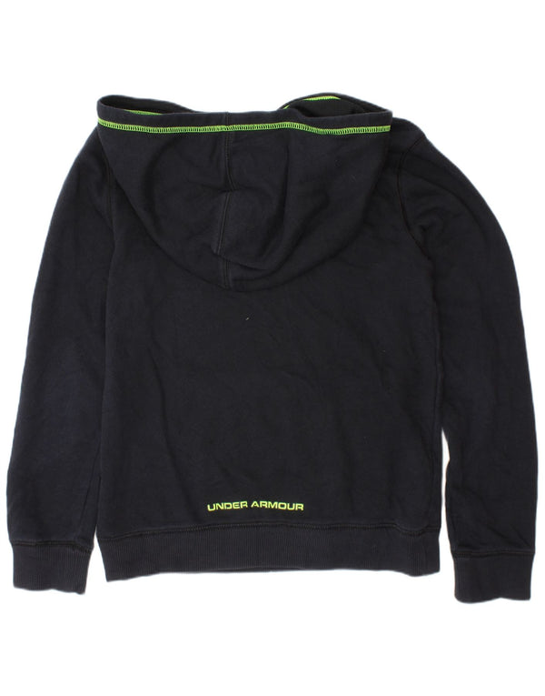 Under Armour Boys Hoodie Jumper 6-7 år XS Navy Blue