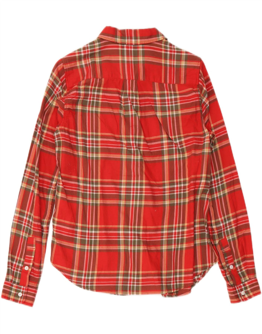 Levi's Womens Classic Fit Flannel Shirt UK 10 Lille rød ternet bomuld