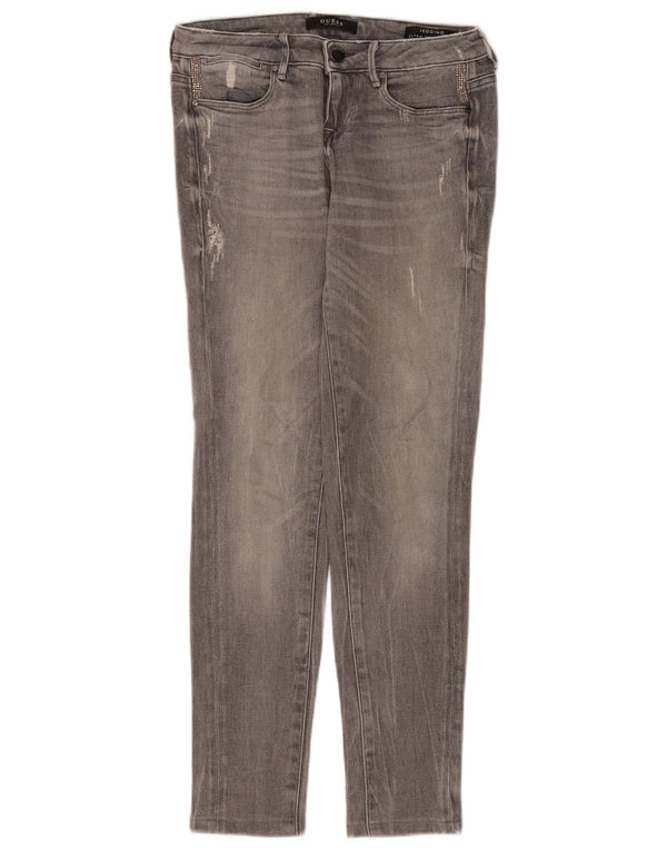 Guess Womens Distressed Jegging Skinny Jeans W26 L28 Grå