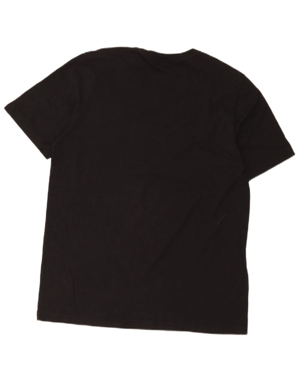 Adidas Grafisk T-shirt top til mænd, stor sort bomuld
