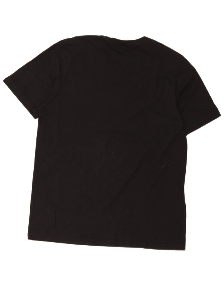 Adidas Grafisk T-shirt top til mænd, stor sort bomuld