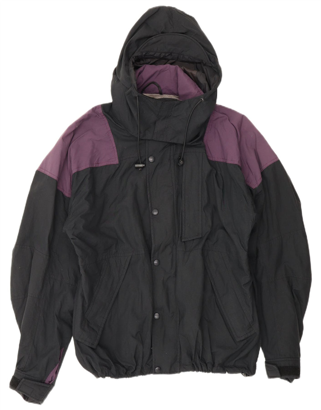Sierra Designs Herre Windbreaker Jacket UK 38 Medium Black Colourblock