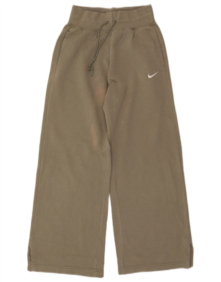 Nike træningsdragtbukser til kvinder UK 10 Small Khaki Bomuld