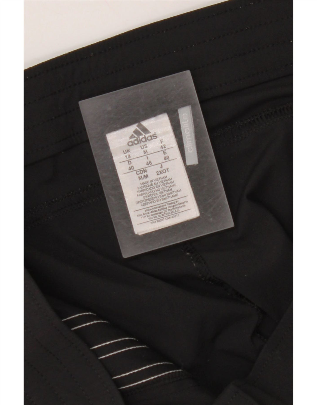 ADIDAS Dame Climalite Bermuda Sport Shorts UK 14 Medium Sort Polyamid