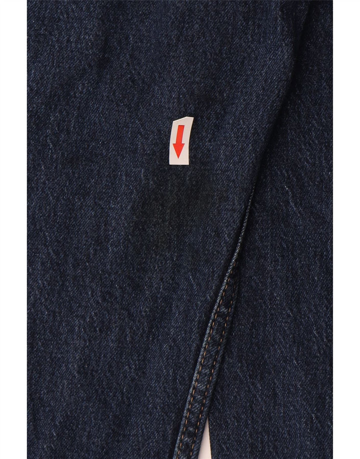 Levi's Dame Højtaljede Slim Straight Jeans W28 L29 Blå Bomuld