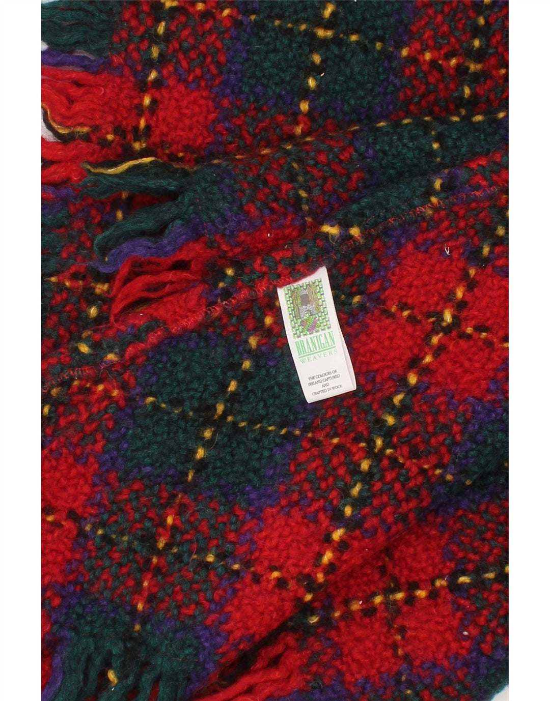 Branigan Dame Strik Poncho Sjal One Size L31 Flerfarvet Plaid